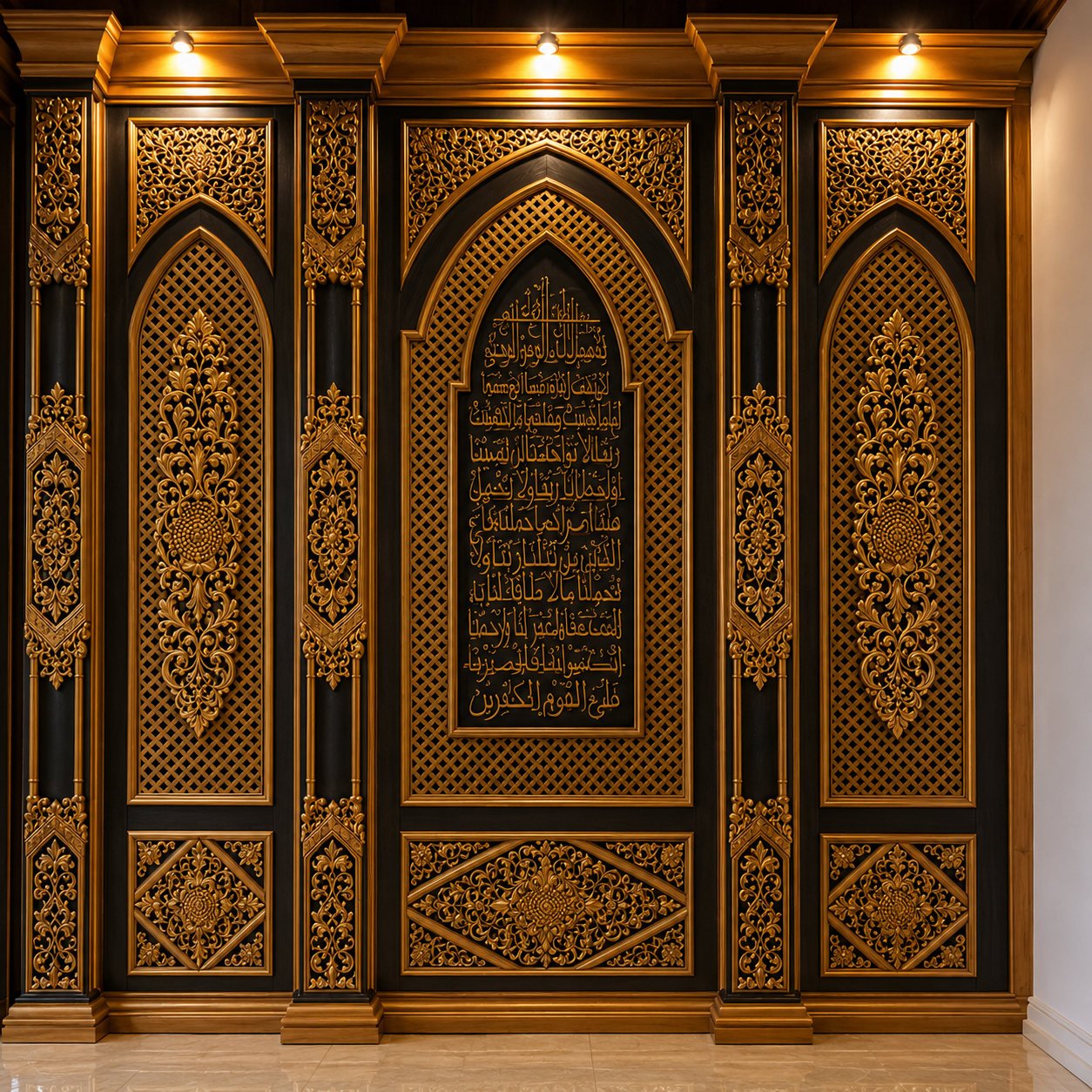 wall panel ukir mewah black & gold – sentuhan elegan bernilai seni tinggi wall panel ukir mewah black & gold – sentuhan elegan bernilai seni tinggi