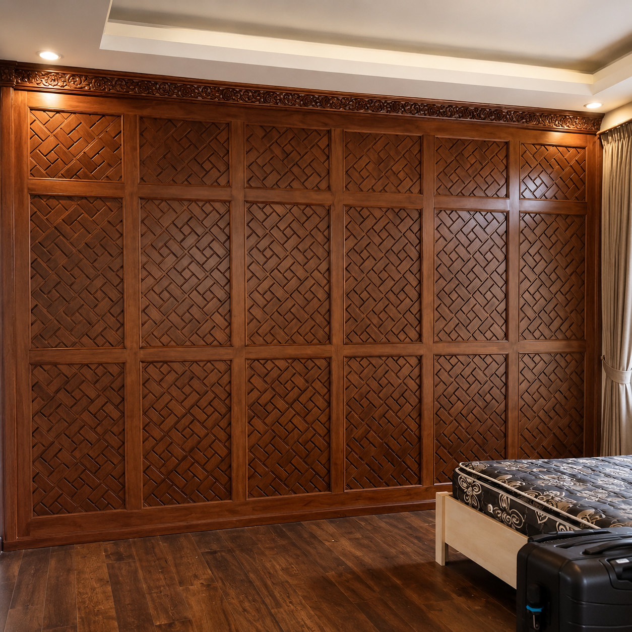 panel dinding kayu jati minimalis modern – interior elegan bernuansa natural panel dinding kayu jati minimalis modern – interior elegan bernuansa natural