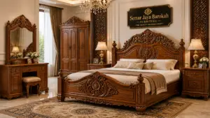 tempat tidur ukir jepara mewah semar jaya barokah asli