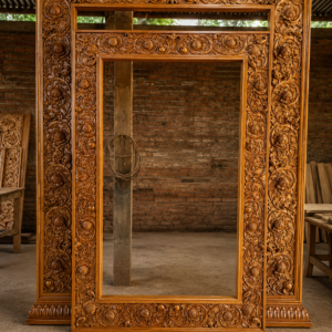 kusen gebyok ukir jepara kayu jati mewah – handmade klasik elegan premium