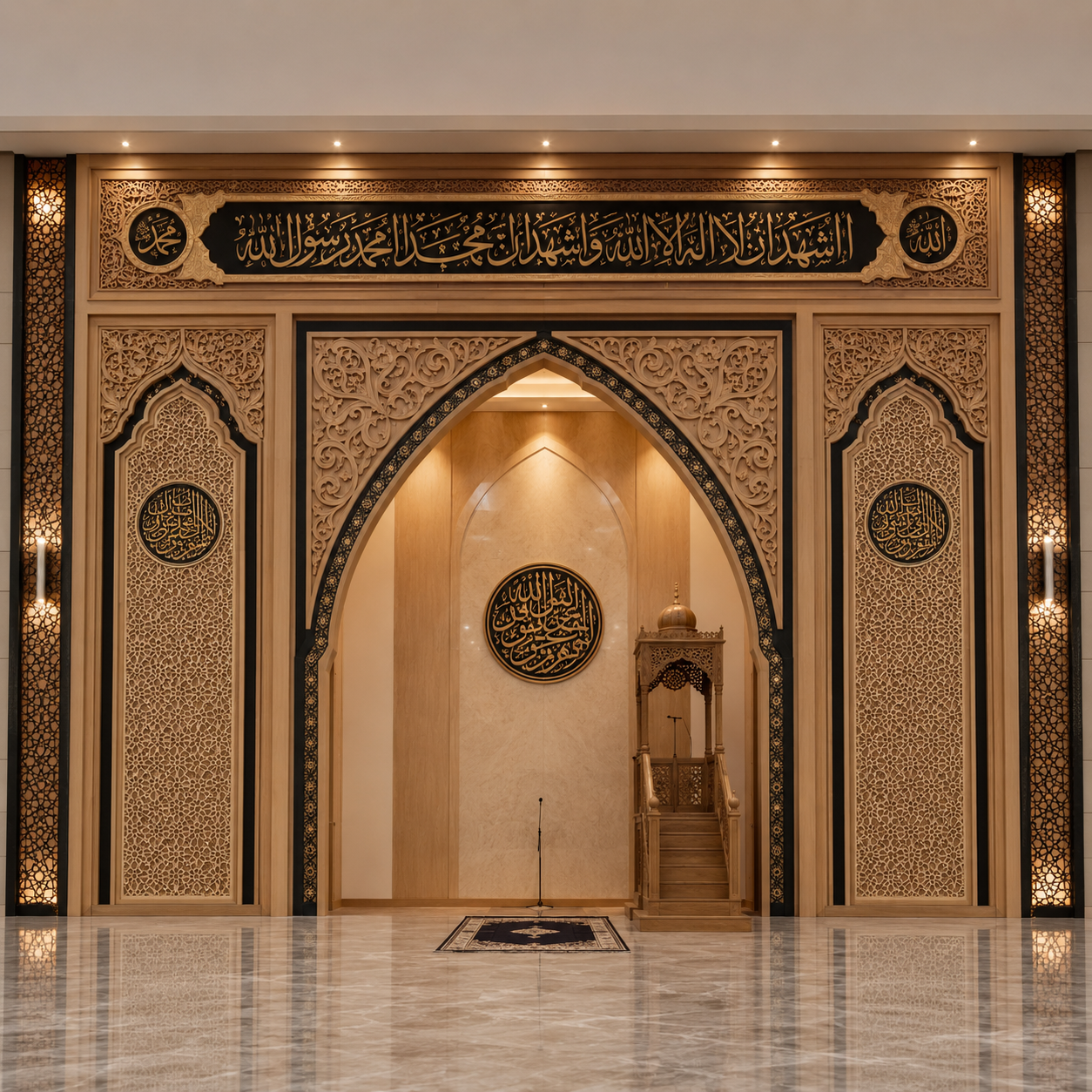 mihrab masjid ukir kaligrafi motif kalimantan selatan – elegan, megah, dan berkelas mihrab masjid ukir kaligrafi motif kalimantan selatan – elegan, megah, dan berkelas