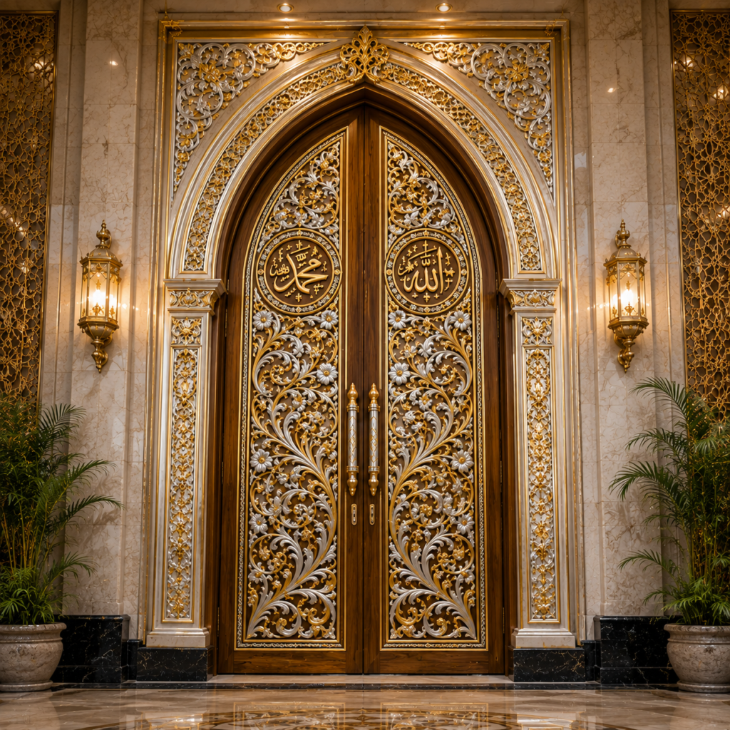Pintu Utama Masjid Ukiran Kalimantan Selatan & Kaligrafi Arab – Gold & Silver Premium 69d9498b 59b1 4cc6 b549 464e38ad2ea1