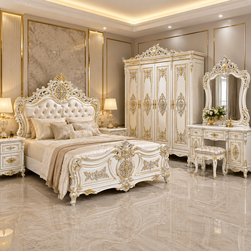 Luxury Bedroom Set – Handcrafted in Jepara, Indonesia